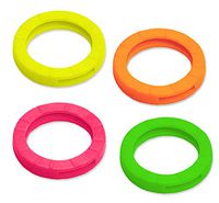 Lucky Line Medium Key Identifiers, 200 Per Box, Assorted Neon Colors (16707)