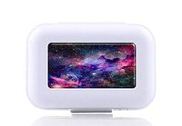 JWDCC Pill Box Case - Decorative Boxes - Galaxy Space Pattern- Pocket Medicine Tablet Holder Organizer Case Pill Box for Purse - Compact 8 Compartment