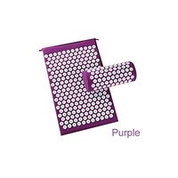 Massager (appro.67 * 42cm) Cushion Shakti Mat Acupressure Relieve Back Body Pain Spike Mat Acupuncture Massage Mat with Pillow,Purple