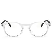 Cyxus Computer Blue Light Blocking Vintage Retro Glasses for Man and Woman , Anti Eye Strain Eyewear UV Headaches for Digital Screens (8301T34,Crystal)