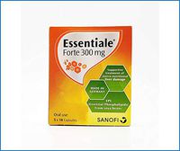 Essentiale Forte 300 MG (50 Hard Capsules in Blister) Each Capsule Contain EPL (Essential Phospholipids from SOYA-Bean) 300 MG, A Preparation Supplement for Liver Care and Revitalize