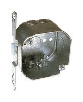 4 in. Octagon Box, Drawn, 2-1/8 in. Deep with NMSC Clamps and TS Bracket