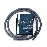 Huapa Neonatal/Infant/Child/Adult/Oversized Adult/Adult Thigh Blood Pressure Cuff Double Tube for Patient Monitor Double-Tube Cuff(Infant)