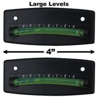 EZ Travel Collection 2-Pack Bubble Graduated Scale Levels Trailer Leveler Large (Black)