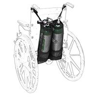 XGG Oxygen Bottle Carrier - Oxygen Cylinder Bag - Durable Oxford Oxygen Tank Carry Bag Portable Oxygen Cylinder Holder for Wheelchairs Bag Fit D and E Oxygen Tank (Color : Double)
