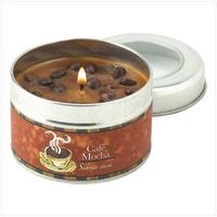 Café Mocha Scent Tin Candle - Style 12798