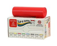 CanDo Sup-R Latex Free Exercise Band, 6 yd Roll, Red, Light