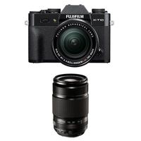 Fujifilm X-T10 Black w/ XF 18-55mm & XF55-200mm F3.5-4.8 Lens Kit (Old Model)