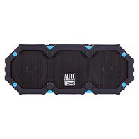 Altec Lansing iMW475 Mini Life Jacket Bluetooth Speaker Waterproof Wireless Bluetooth Speaker, Hands-Free Extended Battery Outdoor Speaker, Ultra-Portable 10ft Range, Black and Blue
