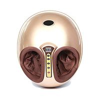 Shiatsu Foot Massager 220V Electric Antistress 3D Shiatsu Kneading Air Pressure Foot Massager Infrared Foot Care Machine Heating & Therapy,Gold