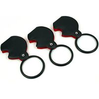 3 Folding Magnifier 3X Pocket Magnifying Glass w/ Case