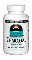 Source Naturals Charcoal - 100% Pure Activated, Digestive Aid - 200 Capsules