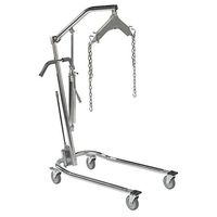 Drive Medical 13023 Hydraulic Patient Lift with Six Point Cradle with 6-Point Cradle, 450 lbs Weight Limit, Adjustable Width Base