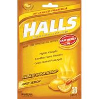 Halls Advanced Vapor Action Honey Lemon Drops Bonus Bag -- 3 per case.