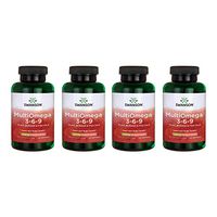 Swanson Multiomega 3-6-9 Flax, Borage & Fish Oils 220 Sgels 4 Pack