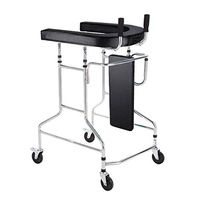 Standard Walkers Walker Aluminum Alloy Walking Aid for The Elderly Pulley with Brake Folding Light Elderly Walker Rehabilitation Toddler Aid (Color : Black, Size : 62.574cm)