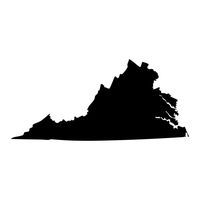 Virginia Old Dominion Cavalier State Pride Decal Sticker - Black 5" Vinyl Decal for Cars, Macbooks, and Other Laptops