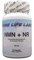 250mg per Capsule Pure NMN + NR Supplement Nicotinamide Mononucleotide Riboside NAD Booster NAD+ 30 Count
