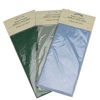NaturesGardenCards.com Mulberry Tissue Variety Pack, 48 Sheets Total! 12 Individual Packs with 4 Sheets in Each. (Forest Green, Light Blue, Sage)