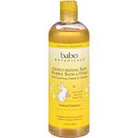 Babo Botanicals Oatmilk Calendula Moisturizing Baby Bubble Bath and Wash, 13.5 Ounce ( Multi-Pack)