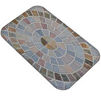 xmke96 Retro Geometric Pattern Living Room Anti-Slip Doormat Entrance Carpet Door Front Bathroom Rug 6#