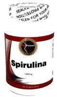 Spirulina # 90 Capsules Spirulina 1300mg Blue-green Microalgae by BioPower Nutrition