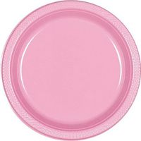 Round Plastic Plates | 20ct (7 inch, New Pink)