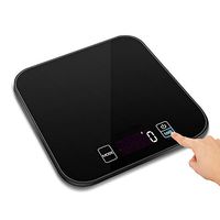 Bluetooth Smart Digital Bathroom Body Fat Composition Scale Monitor with Body Weight, BMI, Body Fat, Water, Skeletal Muscle, Bone Mass, Protein, Calorie and Body Age,Black