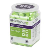 Flents Ear Plugs, 50 Pair, Ear Plugs for Sleeping, Snoring, Loud Noise, Traveling, Concerts, Construction, & Studying, Contour to Ear, NRR 33