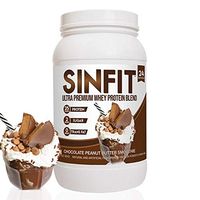 SinFit (Sinister Labs) Ultra Premium Whey Protein Blend, Chocolate Peanut Butter Smoothie, 25g, Non-Soy Formula, Smoothie-Like (1.8 lb - 24 Serving)