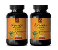 Heart Health Supplements Men - Asparagus Young Shoots Extract 600 MG - Pure and Potent Ingredients - antioxidant Supplement for Fertility - 2 Bottles 200 Capsules