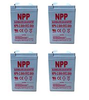 NPP NP6-2.8Ah 6V 2.8Ah SLA Sealed Lead Acid Recharegable Battery for Electronic Scales, Toys,Security Alarm System and Fire Lighting with Terminal F1 (4 pcs)
