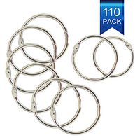 Book Ring, 0.65 Inch Loose Leaf Book Rings Binder Ring, Pack of 110