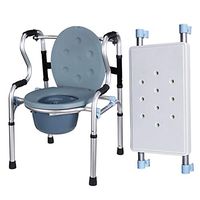 DMZY Superlight Aluminum Alloy Standard Walkers Detachable Disabled Toilet Freely Adjustable Height Walking Frames with Bathing Board