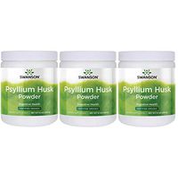 Swanson Certified Organic Psyllium Husk Powder 12 Ounce (340 g) Pwdr (3 Pack)