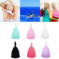 1PC Female Menstrual Cup Soft Medical Grade Silicone Heat Resistant Reusable