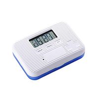 Cabilock Electronic Pill Dispenser 6 Compartments Travel Medicine Case Box with Clock Alarm Reminder Digital Timer for Vitamin Fish Oil Supplement