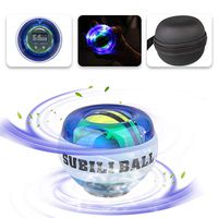 EKOOS [Upgraded] Power Wrist Ball AUTO Start Wrist Exercises Force Ball Gyroscope Ball，Auto-Start Wrist Trainer Ball Forearm Exerciser Powerball Wrist Strengthener Workout Spinner Gyroscope Ball