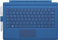 2014 Newest Thin Microsoft Type Cover With Pen Holder Backlit & Gesture mechanical keyboard for Surface Pro 3 Color: Cyan, Model: Type Cover 3