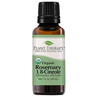 Plant Therapy Rosemary Organic Essential Oil | 100% Pure, USDA Certified Organic, Undiluted, Natural Aromatherapy, Therapeutic Grade | 30 Milliliter (1 Ounce)
