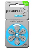 Powerone Size-675P Cochlear, 3 Pack (60 Batteries)