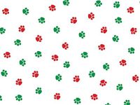 Pack Of 100, 5 X 3 X 11" 1.2 Mil Christmas Paws Christmas Print Cello Bags 5 Cups Made In USA