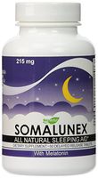 SomaLunex Extra Strength Sleeping/Calming/Stress Relief Pills w/Melatonin, Chamomile, Valerian, St Johns Wort - Timed Release Tablets