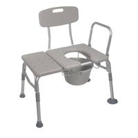 Drive Medical Raised Toilet Seat with Lock 6"/Standard Seat