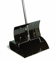 Continental 808 Black Straight Metal Lobby Dust Pan