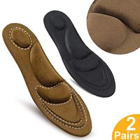 Syelloafter Memory Foam Insoles Super Soft 4D Sponge Replacement Innersoles Massaging, Arch Pain for Running Shoes, Work Boots