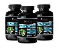 Anti inflammatory Supplement - Immune Support Advanced Complex 1550MG - Olive Leaf Alcohol Free - 3 Bottles 180 Capsules