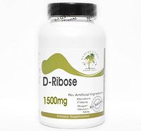 D-Ribose 1500mg ~ 180 Capsules - No Additives ~ Naturetition Supplements