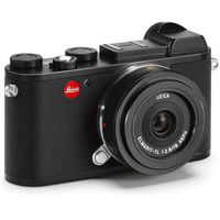Leica CL Mirrorless Digital Camera, Black 18mm F2.8 ELMARIT-TL Aspherical Pancake Lens, Black