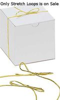 Stretch Loops in Shiny Gold 8 Inches for Jewelry Boxes - Bundle of 50